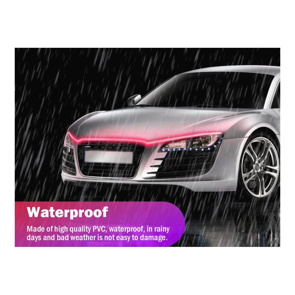 Entdecken Sie die Magie der Neonspots & Neonstäbe! Flexibles wasserdichtes Auto-Streifenlicht 180CM universales Auto-Tagfahrlicht APP-Steuerung für Autos SUVs & LKWs. Bringen Sie Ihren Fahrzeug-Look zum Leuchten