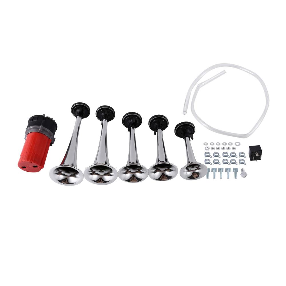 Auto Signalhörner Set 125dB 12V Rot Hupen & Musikalische Luft Horn Herzöge von Hazzard General für Auto Boot Premium Qualität