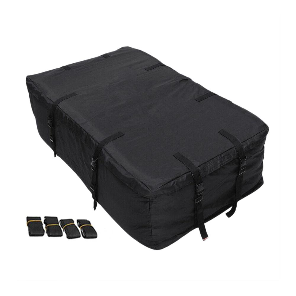 Premium Dachboxen für jedes Fahrzeug | Robuste Autodach-Gepäck-Softbox mit hoher Stabilität | Inkl. Gepäckträgerbefestigung | Schwarz
