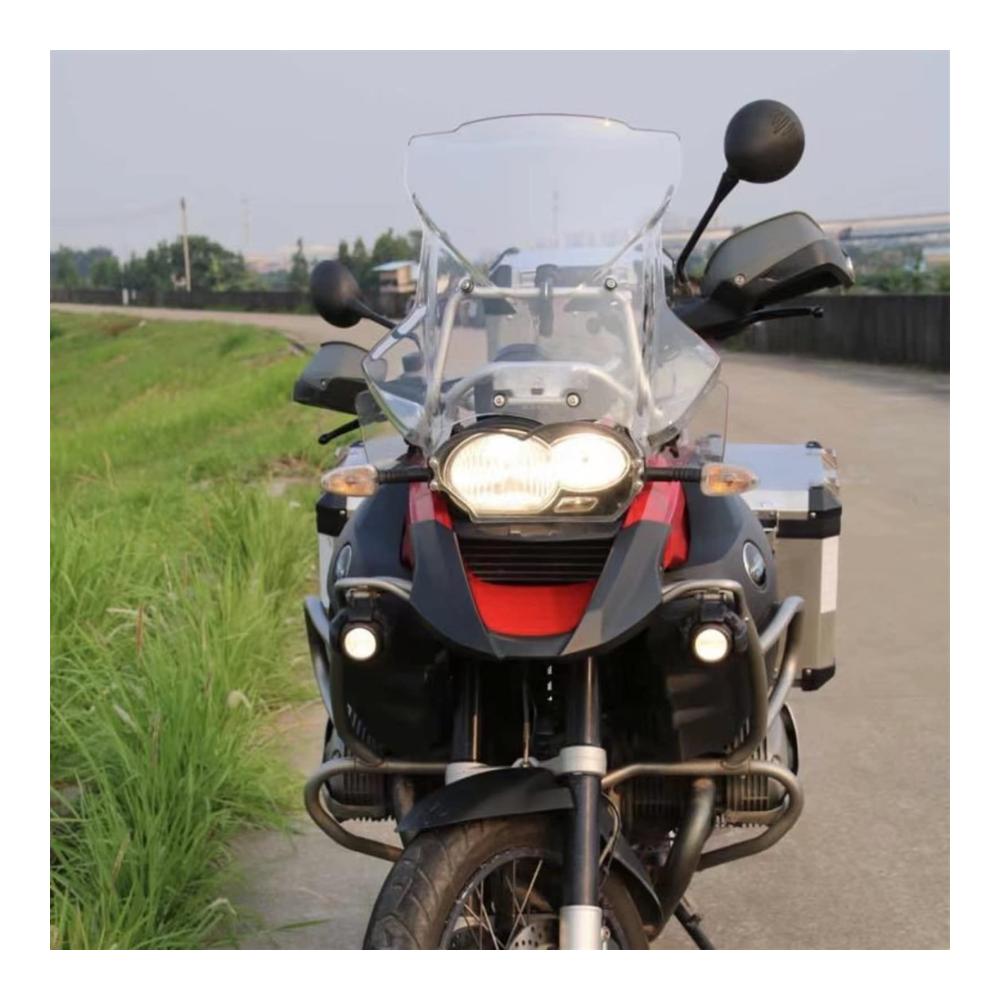 Verbesserte Motorrad Windschutzscheibe & Windabweiser Deflektoren für B-M-W R1200GS ADV 2005-2012 | Aerodynamische Scheibenverkleidung für ultimativen Fahrtkomfort