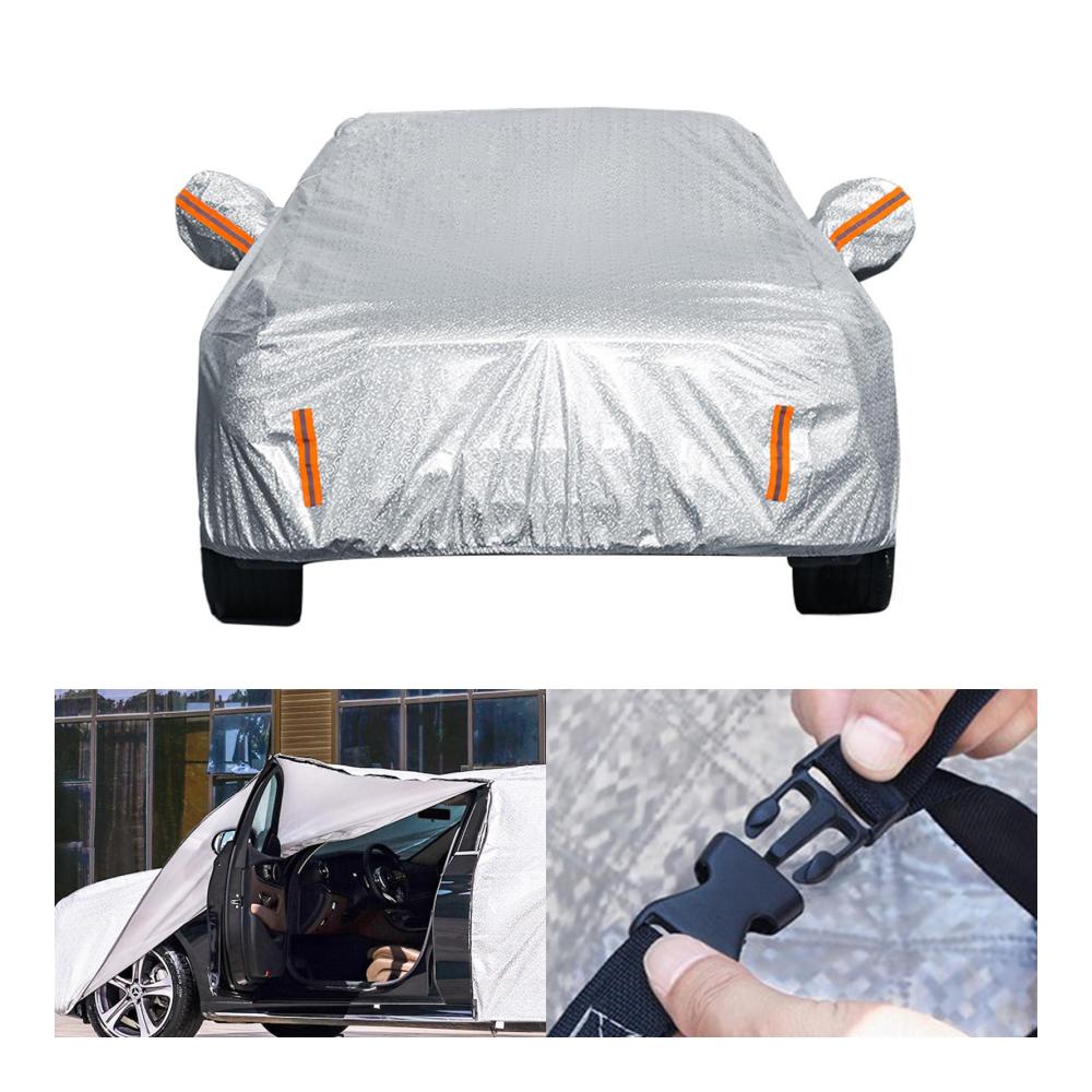 Schützende Vollgarage für Suzuki Dzire 2008-2012 | Komplette Autoabdeckung gegen Regen Schnee & Sonne | Atmungsaktives staubdichtes Gewebe | Weiche Innenverkleidung