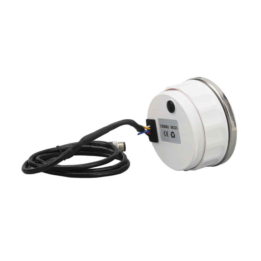Instrumentenblöcke 85mm für Wohnmobile Yachten & Autos | NMEA2000 J1939 | Wassertemperatur Öldruck Spannung | Weißes Zifferblatt | Präzise Messungen & einfache Integration