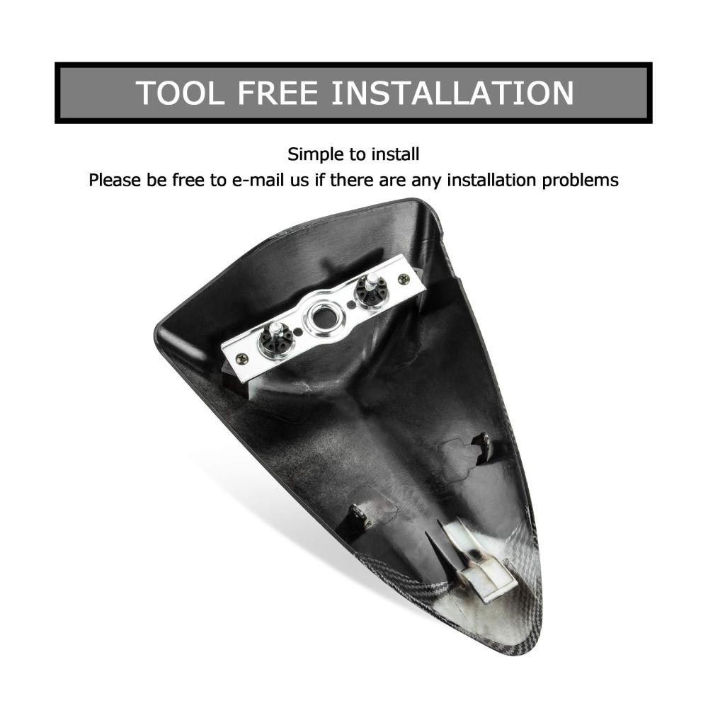 Hochwertige Kohlefaser-Verkleidung Soziusabdeckung für Kawasaki Ninja ZX6R 2007-2008 - Stylischer Schutz für Rücksitzbank und Heckspoiler