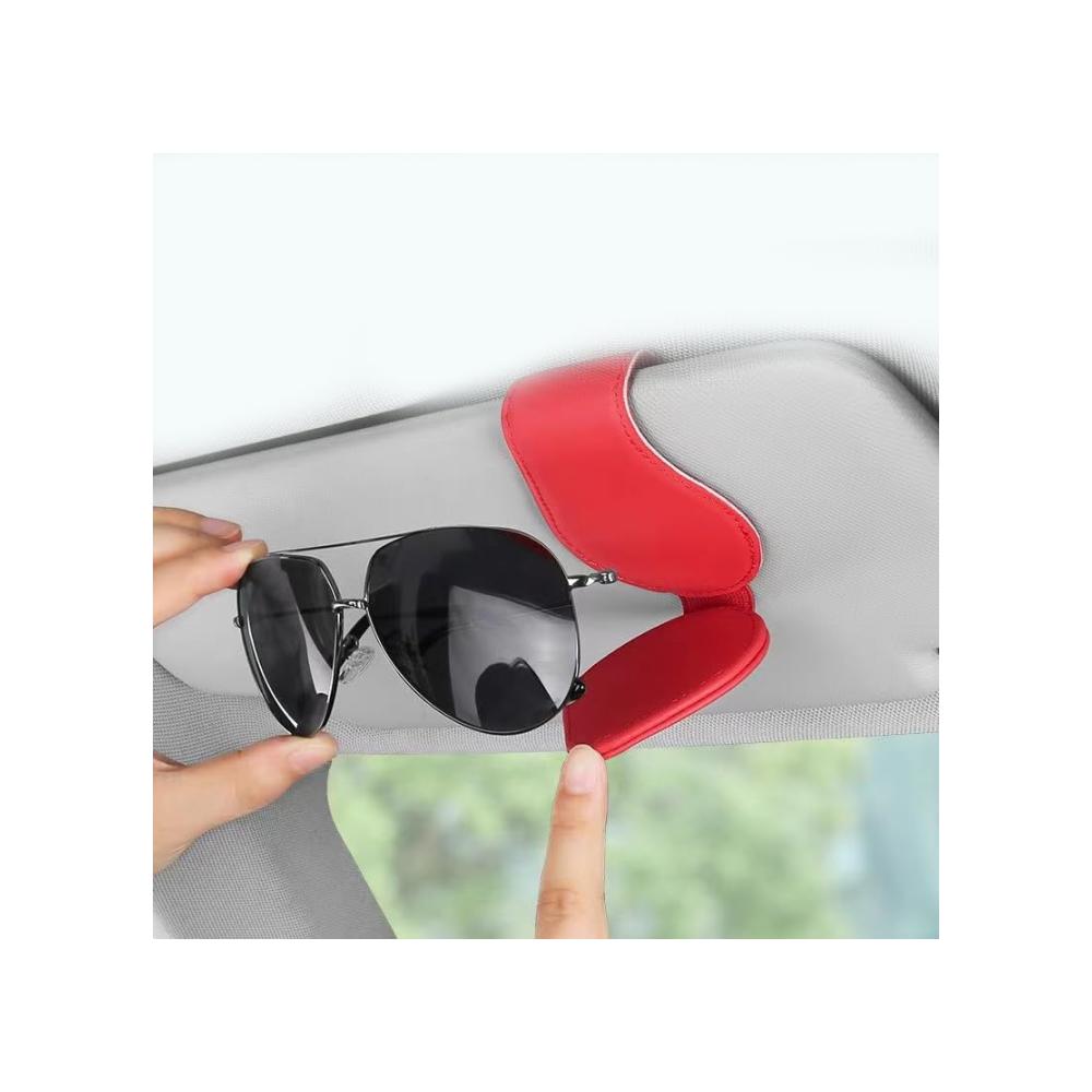 Hochwertiges Brillenetui für Volvo V40 | Magnetische Auto-Sonnenbrillenhalterung aus Leder | Kratzfestes Interieur-Accessoire | Schützen Sie Ihre Brillen stilvoll