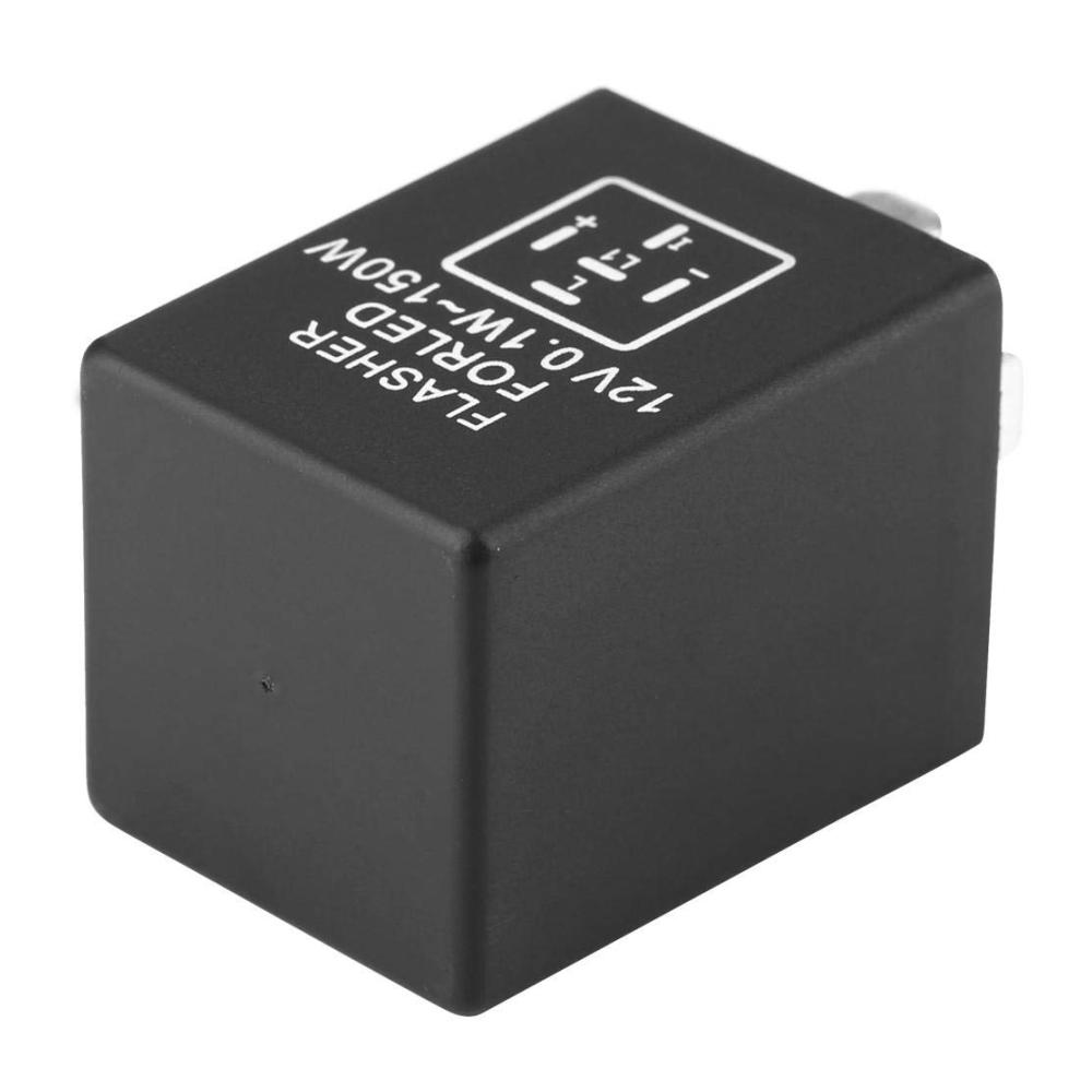 Hochwertiges 5-poliges EP27 FL27 12V Plug & Play-Blinkerrelais-Decoder für LED-Blinker [PVC] – Schwarz | Zuverlässiges Blinkrelais für LED-Blinkgeber Traktoren und mehr