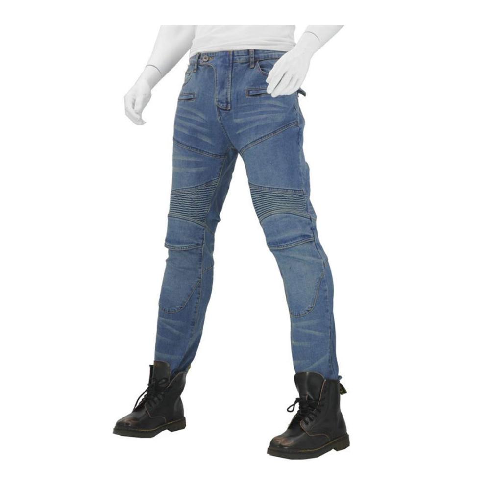 Herren Motorradhose Jeans Motorrad Hose Motorradrüstung Schutzauskleidung Motorcycle Biker Pants - Hochwertige Hosen für Motorradfahrer mit verstärktem Schutz - Stilvolle Jeans mit CE-geprüften Protektoren und atmungsaktivem Material - Ideal für jede Fahrt