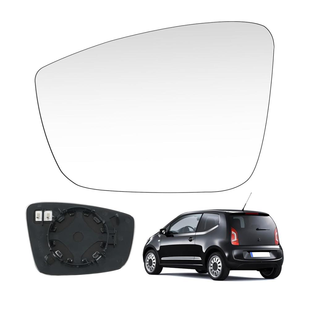 Auto Ersatzspiegel für VW UP 2011-2016 - Toter-Winkel-Spiegel für optimale Sicherheit - Beheizbares Seitenspiegelglas für klare Sicht - Karosserie Styling und mehr - Hochwertiges Ersatzteil für die linke Beifahrerseite