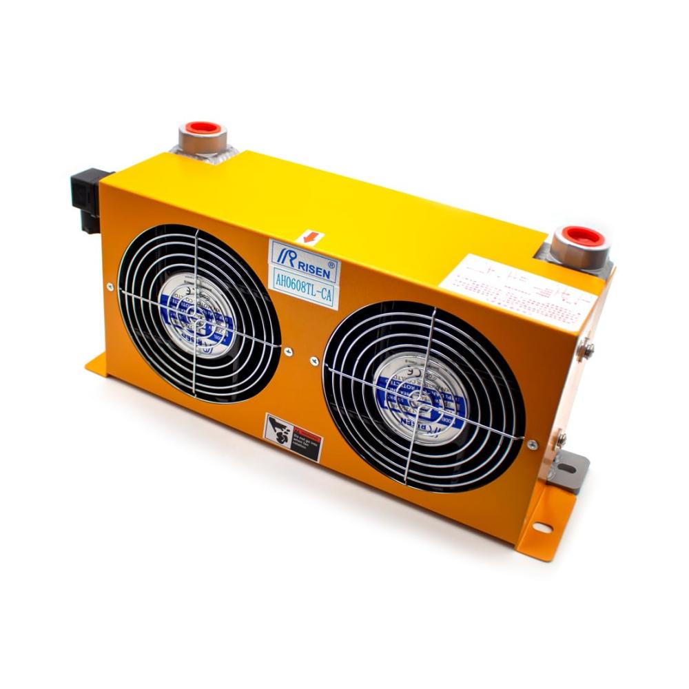 Leistungsstarker Ladeluftkühler AH0608TL-CA für Hydrauliksysteme | Aluminium Ölkühler 60L/MIN DC 12V | Effiziente Kühlung für maximale Leistung | Luftgekühlter Ölkühler Af Serie Plate-Fin