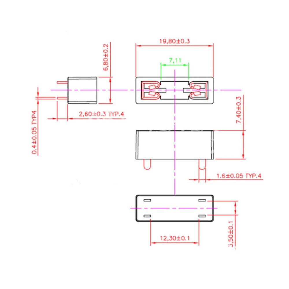 Hochwertige Flachsicherungen 10er Pack Auto-Sicherungshalter - Universale Blade-Sicherungshalterbox für Kfz-Leiterplattenmontage mit Sicherheitsklemmen. Ideal für LKW Boot Wohnmobil & Van