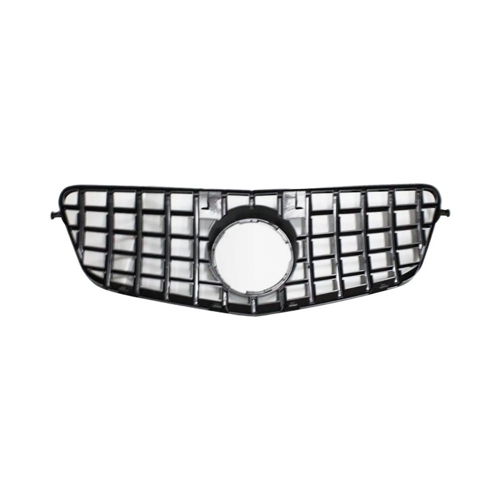 Front- & Kühlergrille | GT Style Grill für Mercedes-Benz E-Klasse W212 E200 E300 E350 E500 E550 | Schwarz Glänzend | Perfekte Passform | Verbessertes Styling | 2010–2013