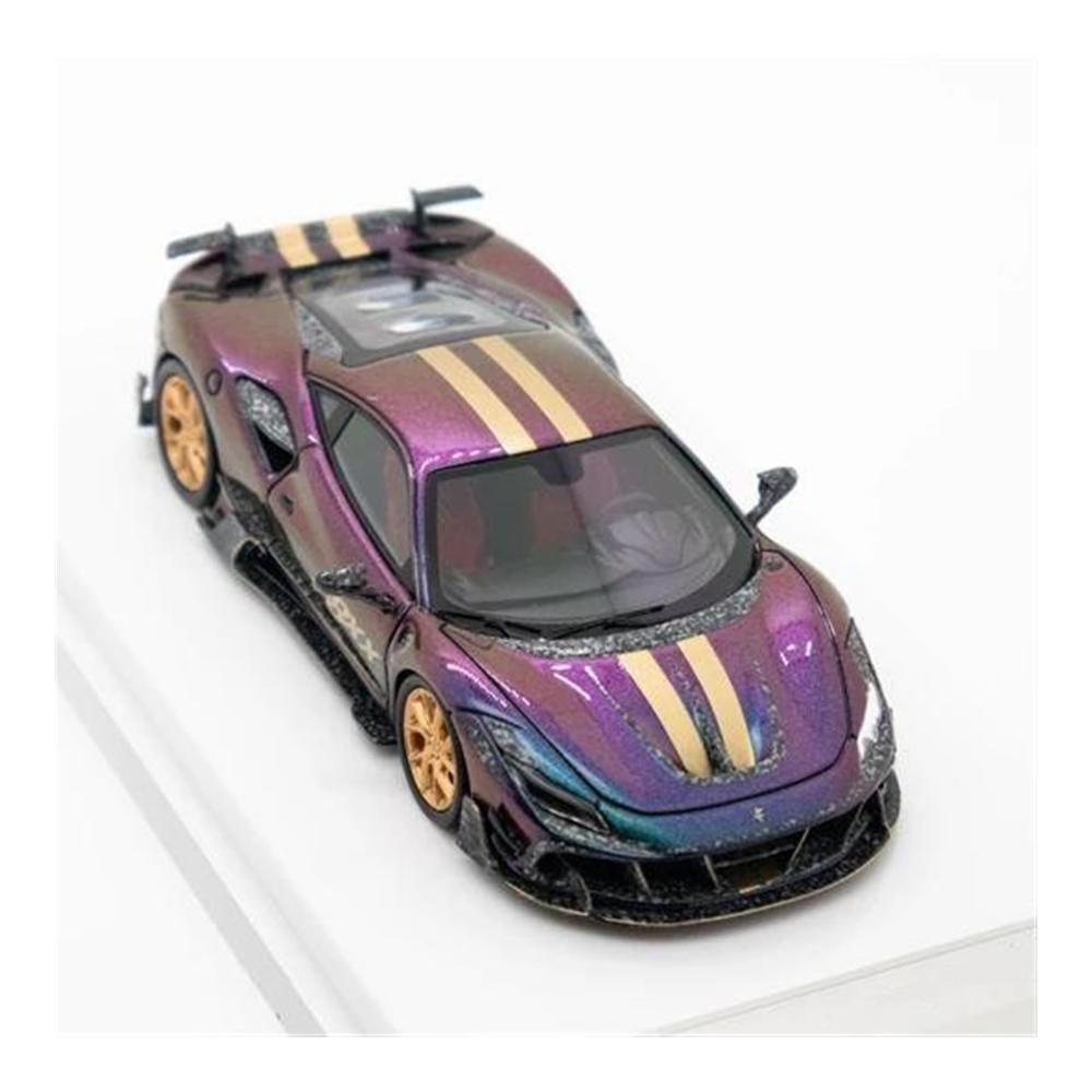 Sammlerstück Miniatur maßstabsgetreues Auto 164 F8 Tributo Mansory F8XX Limited299 Modell - Hochwertiges Fertigmodell - Perfektes Ornament für Liebhaber - Exklusives Modellfahrzeug