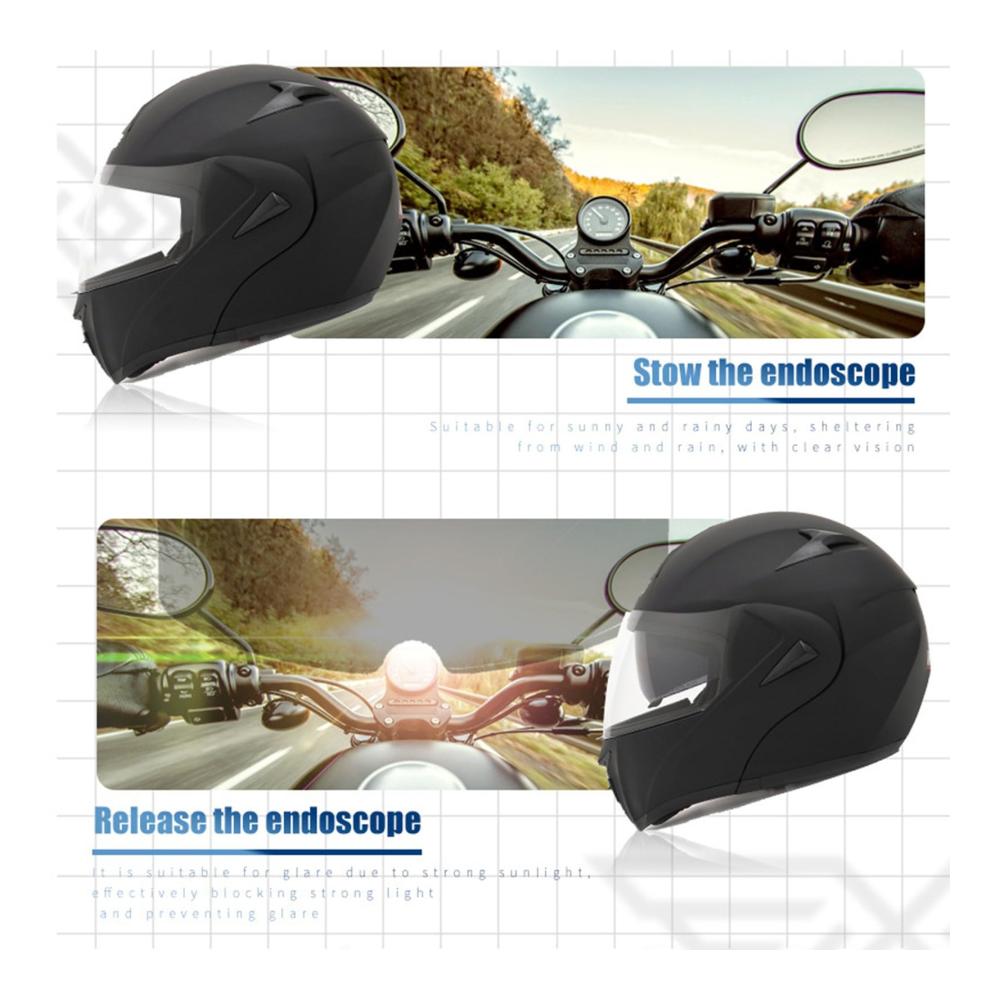 Entdecken Sie den ultimativen Bluetooth-Integralhelm DOT/ECE-Zugelassener Hochklappbarer Doppelvisierhelm für Erwachsene mit modernster Technologie