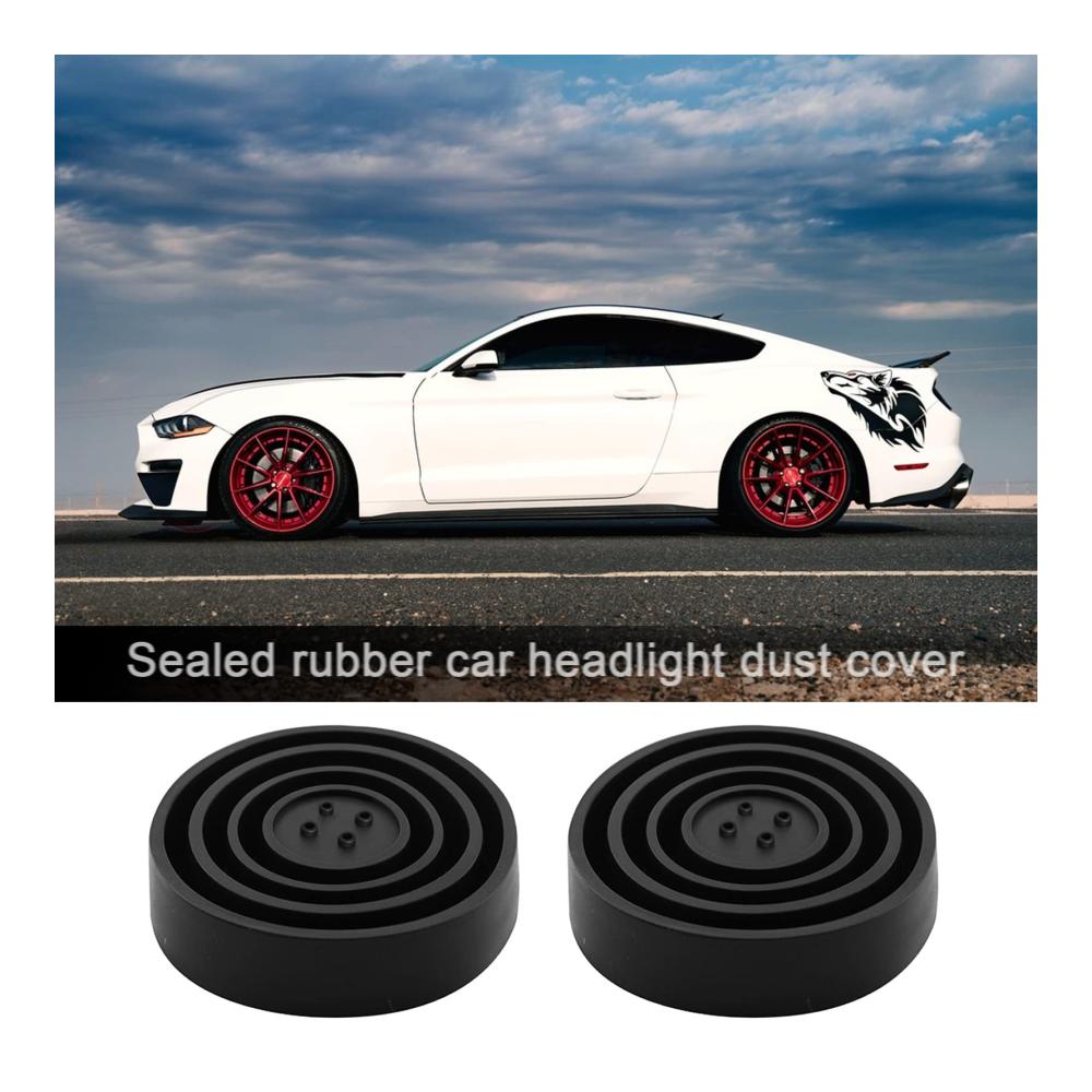 Scheinwerferblenden DBAILY Wasserdichte Kappe 2er Set - Staubschutz & Universalverschluss für Auto-LED-Scheinwerfer (45-95mm) - Effektiver Schutz & Langlebigkeit garantiert