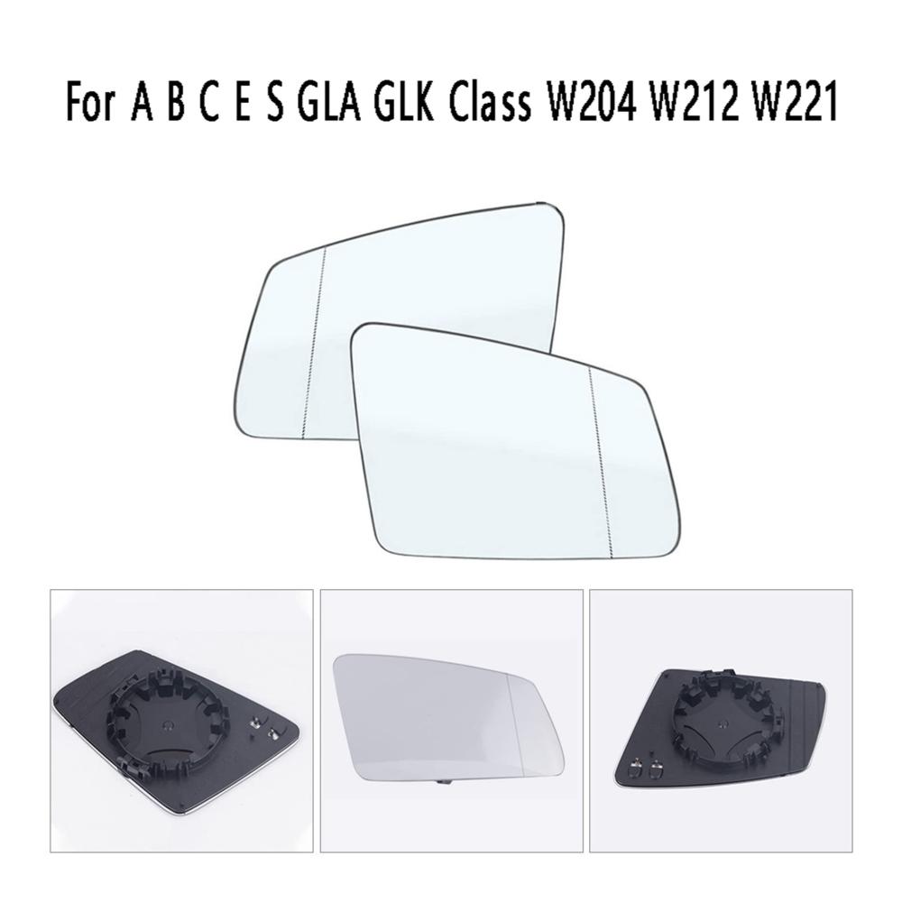 Ersetzen Sie die Spiegelgläser Ihres Fahrzeugs mühelos mit diesen hochwertigen Ersatzspiegeln für C E S GLA W204 W212 W221. Kompatibel mit 2128100521 und 2128100621