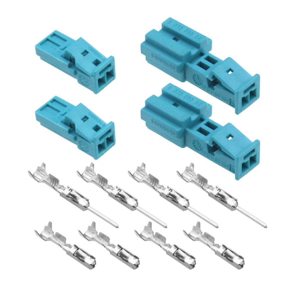 Hochwertige Zündkerzenstecker-Set für zuverlässige Autoelektrik | Wasserdichte 2-polige Kabelbaum Stecker und Buchse | Kompatibel mit Elektrofahrzeugen | Präzise Verbindung und Schutz