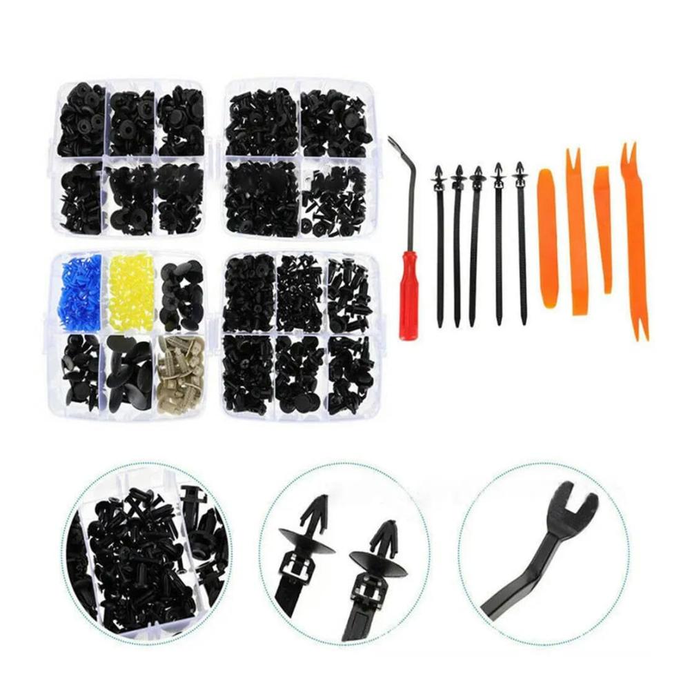 Premium 415/620 Stk. Auto Befestigung Clips Kit - Hochwertige Kleinteile für Stoßstangen Türverkleidungen und mehr! Inklusive 30 Tools für einfache Installation