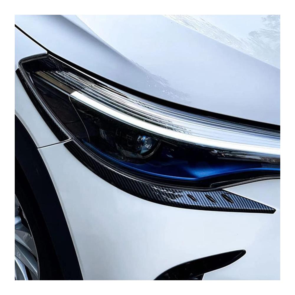 Stylingleisten 2024 Attraktive Frontscheinwerfer Lampenabdeckung mit Zierstreifen Augenbrauenabdeckung Aufkleber - Neuestes Design für Ihren Fahrzeugstil