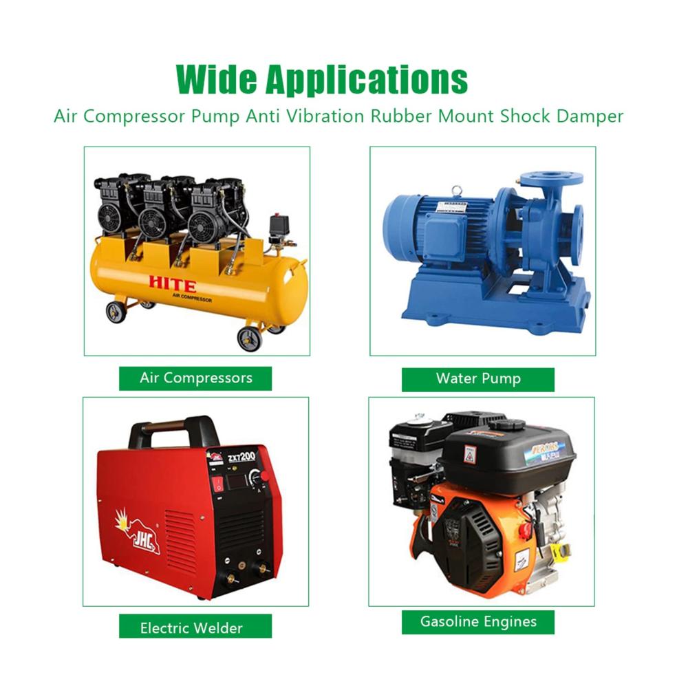 Premium Stoßdämpfer Set - 4 Stück M10 Gummilager für Auto & Boot | Effektive Anti-Vibration | Langlebige Silentblock Dämpfer | M10 40x30 Spulen inklusive | Verbessern Sie die Fahrqualität jetzt
