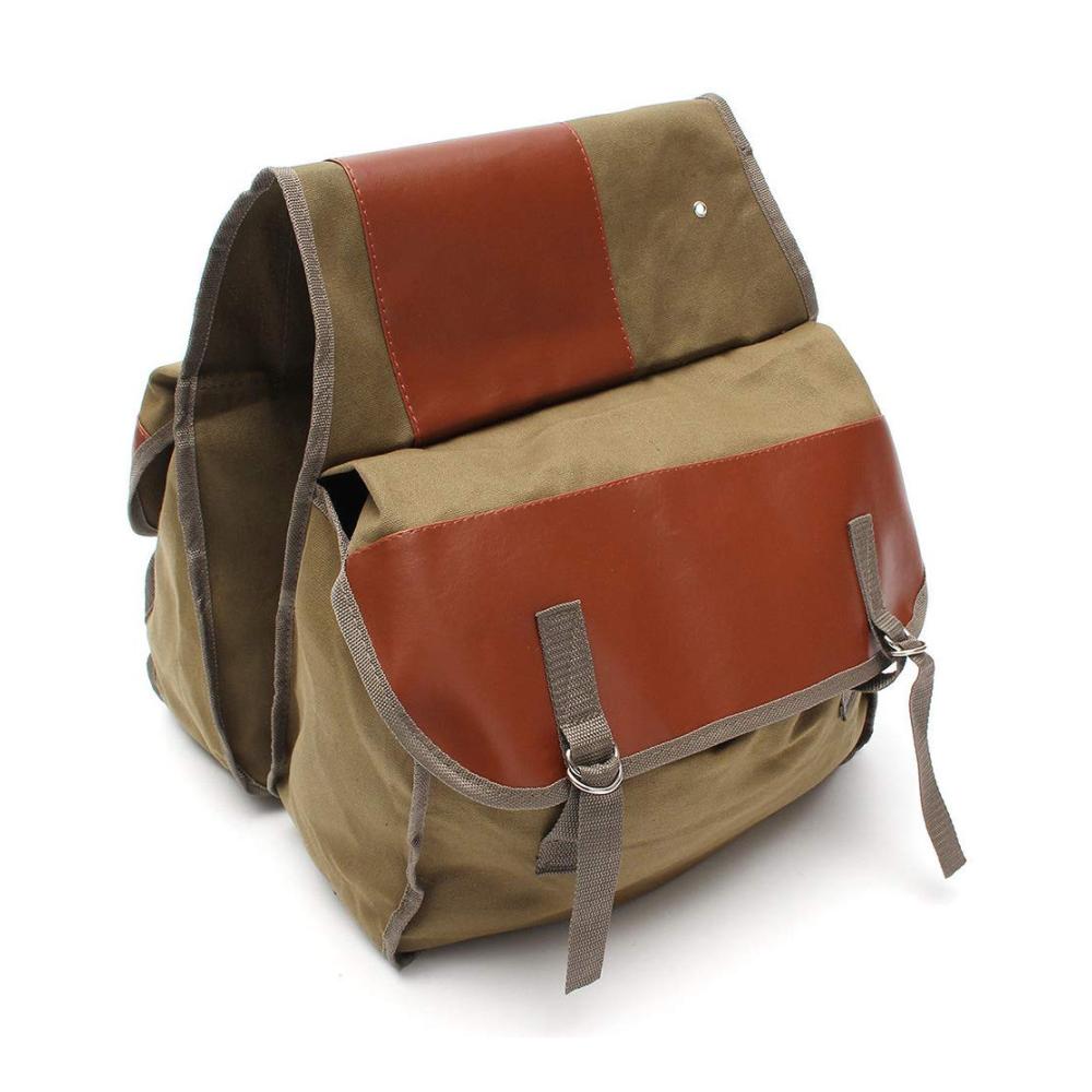Hochwertige Leder Satteltaschen - Braun 2 Taschen Linke Seite - Perfekte Ergänzung für Ihr Motorradabenteuer