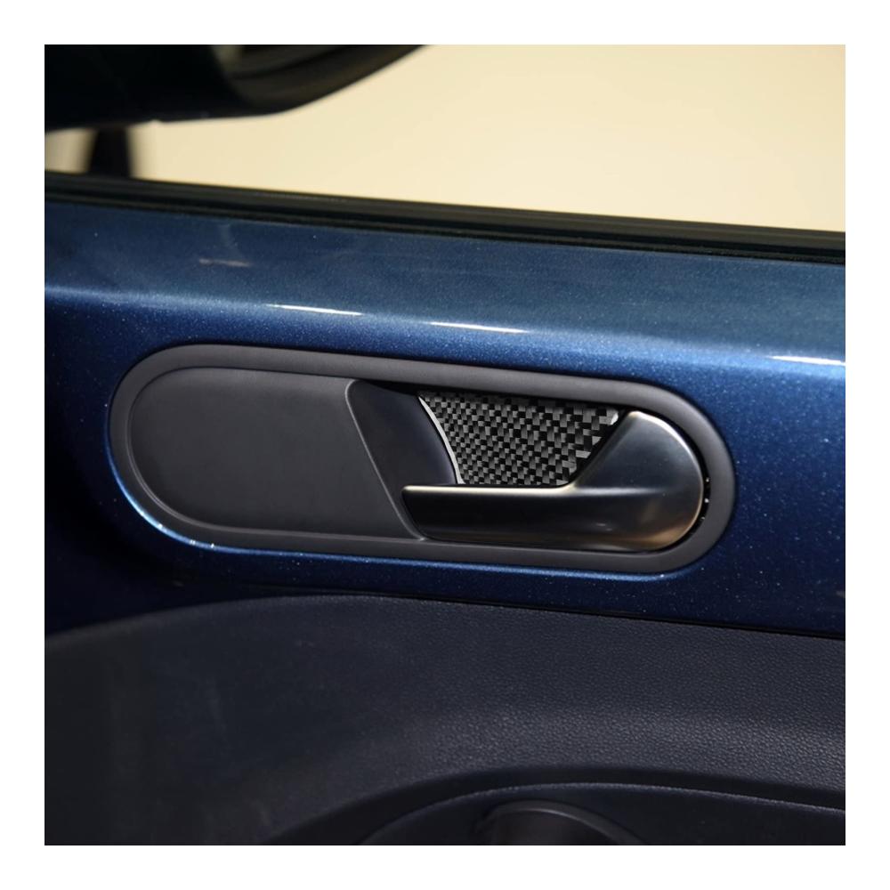 Carbon Faser Auto Interieurleisten Set für VOLKSWAGEN VWS Käfer 2012-2019 | Türgriff Schüsselabdeckung Trim-Aufkleber Panel-Styling | Hochwertiges Design Einfache Montage Stilvolle Akzente