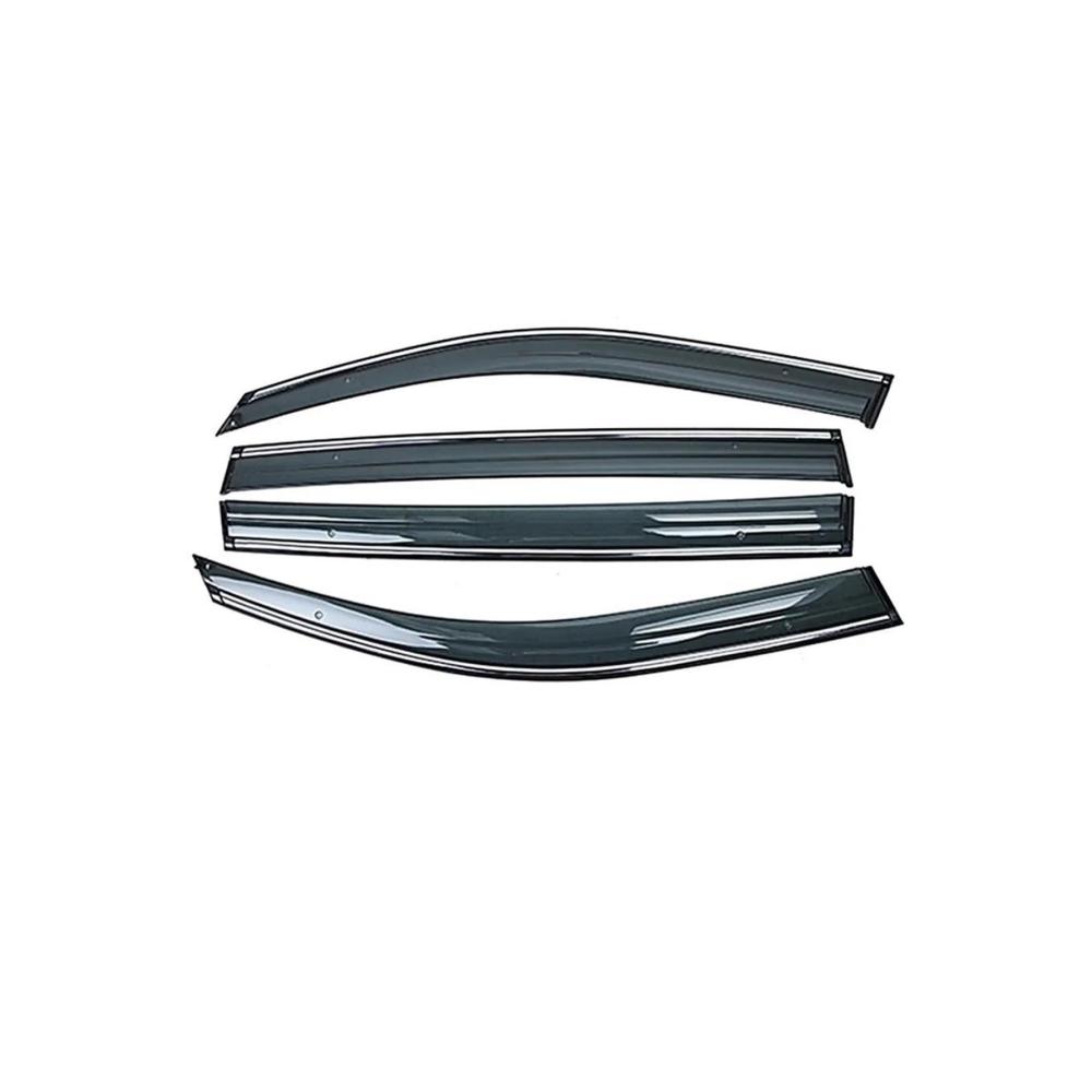Optimiertes Windabweiser-Set für Toyota RAV4 XA40 2013-2019 | Premium Auto Fenster Sonnenschutz & Regenschutz | Effektiver Schutz mit stilvollem Design | Inklusive Schild Visiere Shelter & Rahmen | Praktisches Zubehör für ultimativen Fahrkomfort