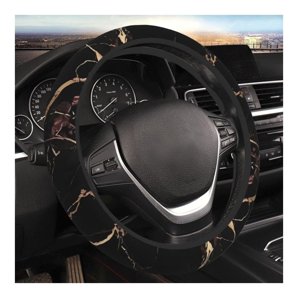 Schwarz Gold Marmor