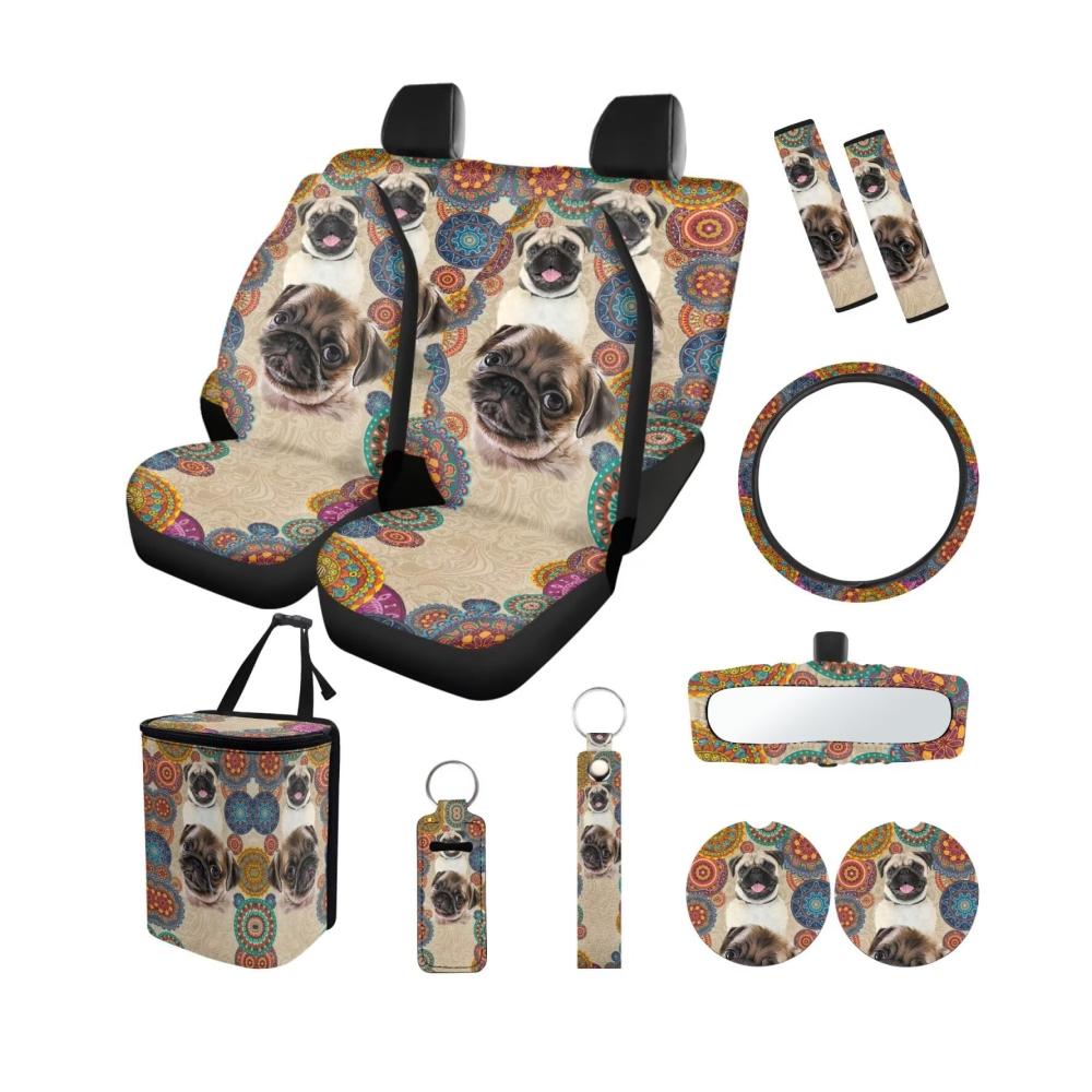 Boho-Mandala, Mops-Pfote