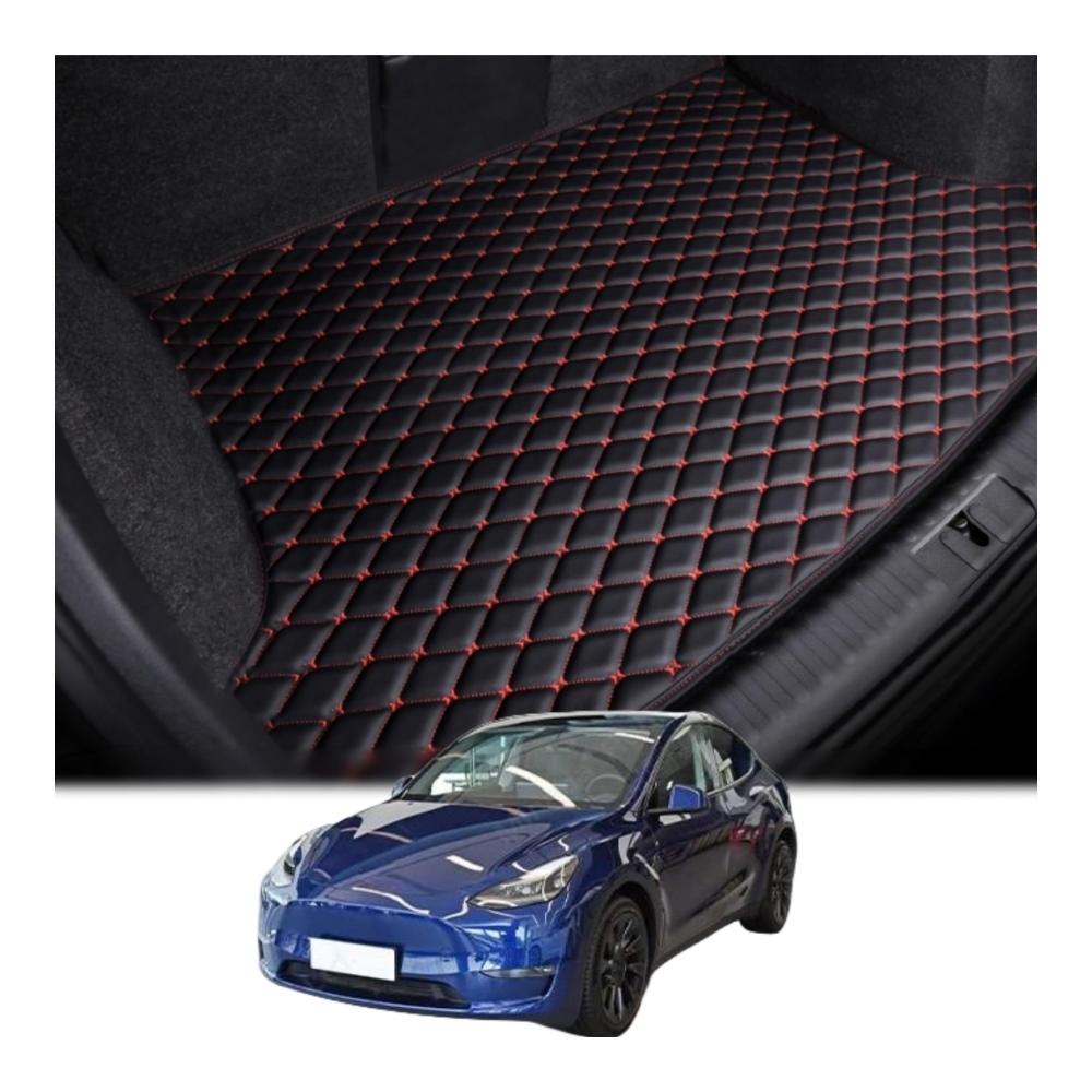 Entdecken Sie Premium-Schutz! Auto Kofferraum Matte Schutzmatten für Tesla Model Y 2021 - Hochwertiger Cargo-Liner aus Auto-Leder in stilvoller C-Farbe. Perfekte Passform und erstklassige Qualität für Ihren Fahrzeug-Innenraum. Sichern Sie sich jetzt die besten Kofferraummatten für optimalen Schutz und Stil