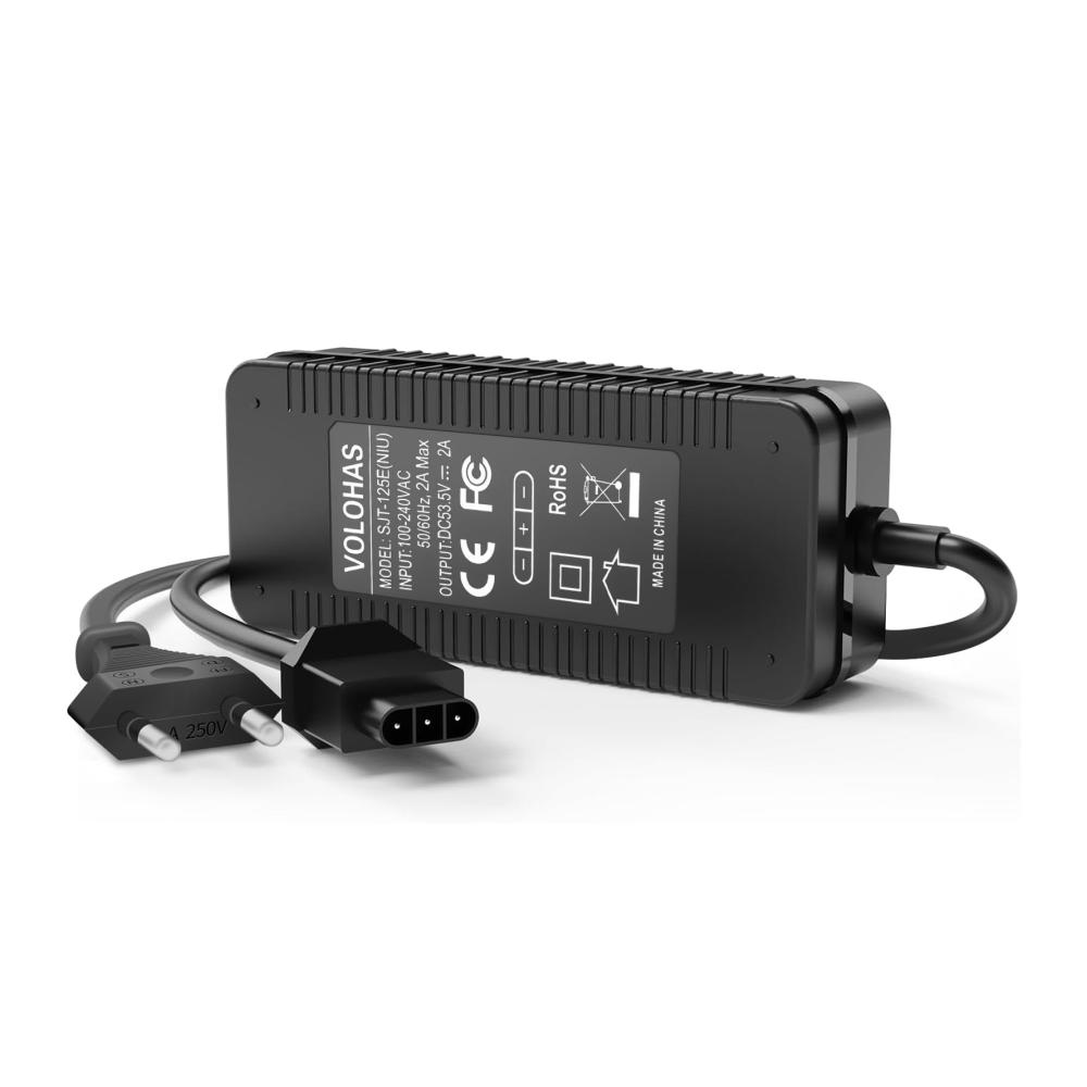 Schnellladegerät für Elektroroller NIU KQi3/KQi3 Pro/KQi3 Max/KQi2/KQi2 Pro/KQi 1/KQi 1 Pro/KQi Air/KQi Air X - 53 5V 2A Universal Ladegerät für 46.8V Akku - Effizientes Ladegerät