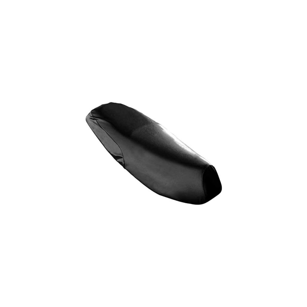 Premium Wasserdichter DIY Leder Sitzbezug für Radfahren & Motorrad | Universell Flexibel | ATV | Schwarz XXXL 74-79cm lang 27-38cm breit