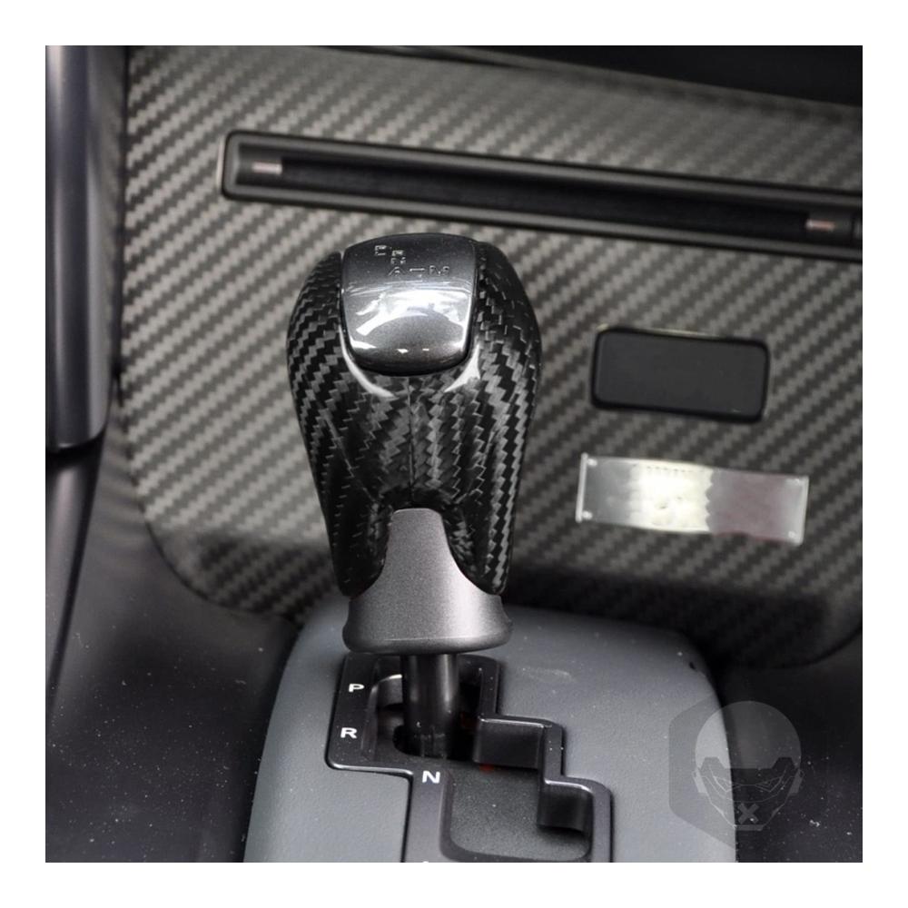 Schaltknäufe Schutz Kohlefaser Schaltknauf-Abdeckung für GTR R35 2008–201 | Stilvoller Innenraumschutz & Kompatibilität | Leuchtendes Schwarz für Premium-Look