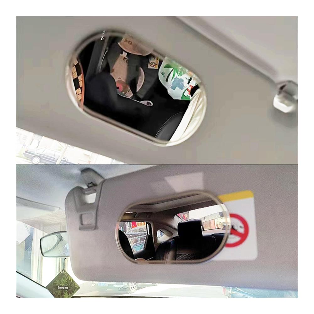 Entdecken Sie den praktischen Autovisierenspiegel Tragbarer Edelstahl-Sonnenblendenspiegel für den Auto-Innenraum! Universales Zubehör für klare Sicht und Sicherheit