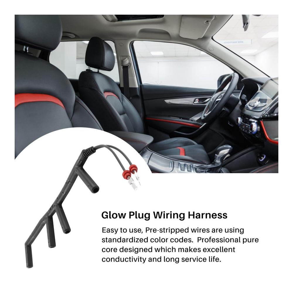 Hochwertige Kabelbaugruppe für Auto Glühkerze | Passend für Mk4 Mk3 B4 Golf 1997-2003 1.9 TDI L4 ALH 028971766 | Zuverlässige Zündung und Leistung | Schnelle Montage