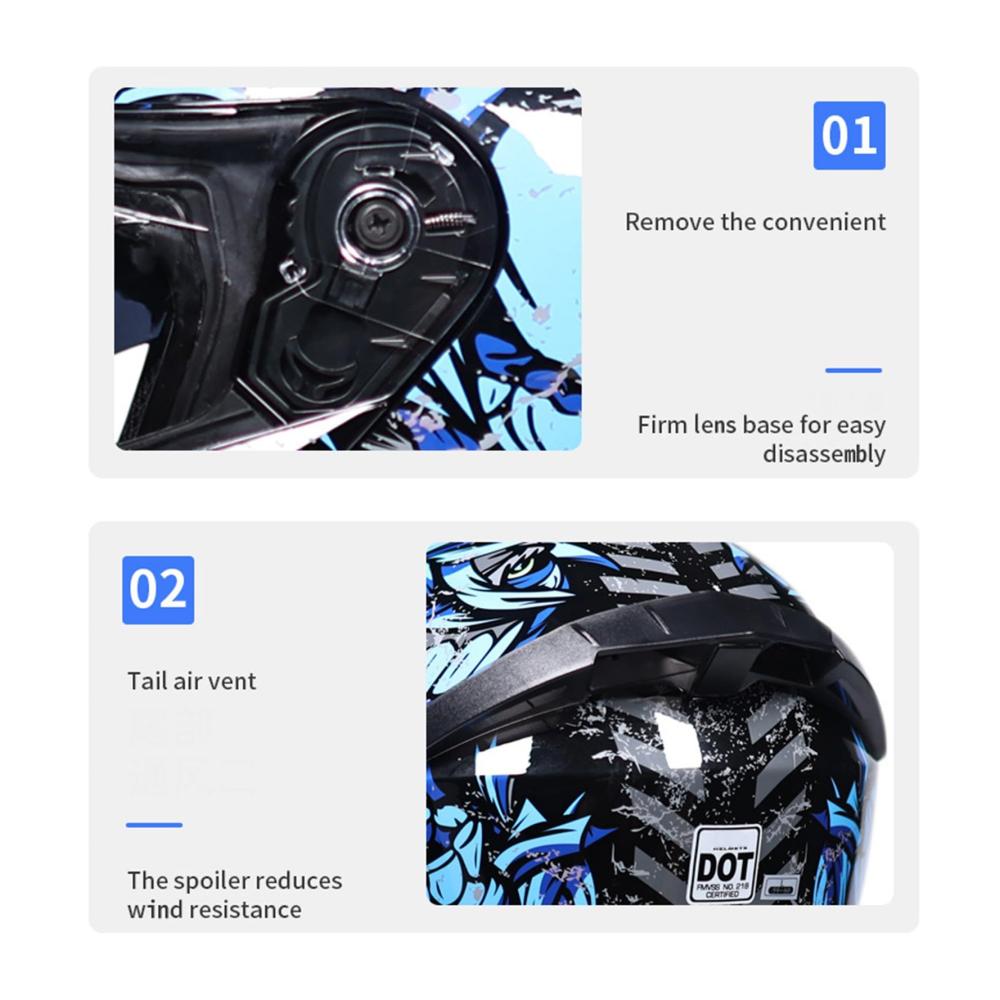 Neuheit 2024! Hochwertiger Modularer Motorradhelm Integralhelm für Männer und Frauen – Hochklappbar mit Doppelvisier – DOT/ECE-Zugelassen – Ultimativer Schutz beim Fahren