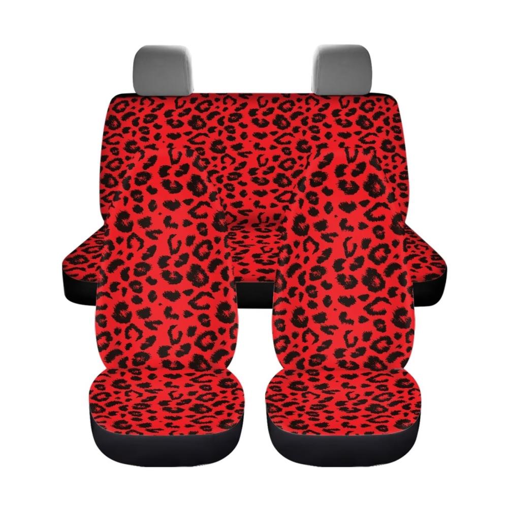 Rotes Leopardenmuster