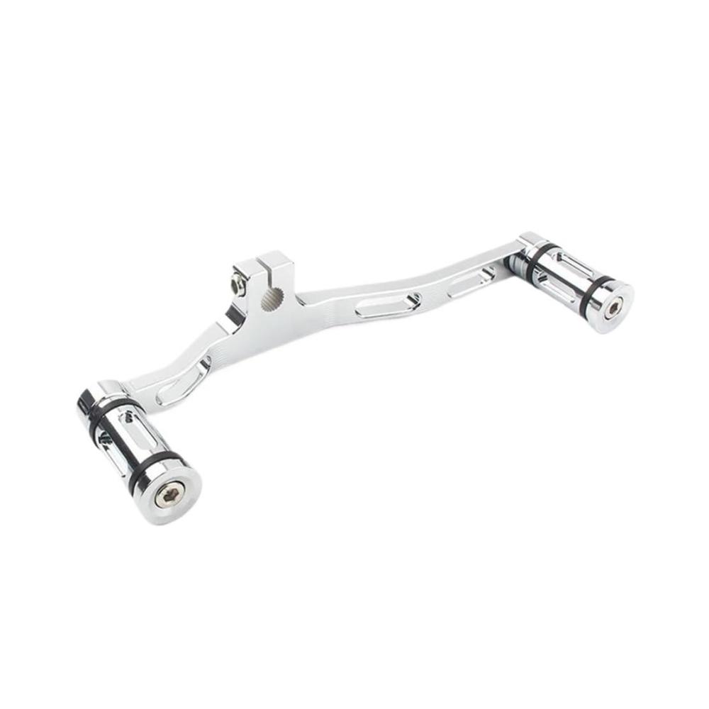 Erleben Sie müheloses Schalten Hochwertiger CNC-Aluminium Schaltstabilisator für Dyna FXD von 1991-2017. Robuster Schalthebel vorne und hinten für präzise Kontrolle. In stilvollem Chrom