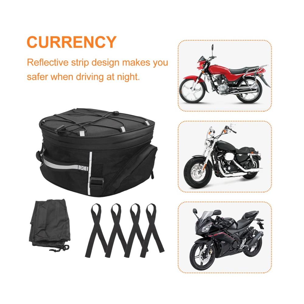 Hochleistungs Motorrad Hecktasche aus Leder | Wasserdichte Satteltaschen & Helmtasche | Aufbewahrungstaschen für BMW R1200GS & R1250GS | Motorradzubehör für Abenteuerfahrten | Robust & Stilvoll