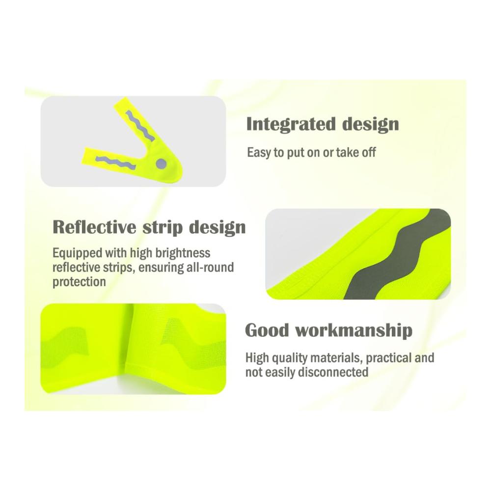 Sicherheitsweste Kinder 4er Pack - Leicht & Reflektierend - V-Form Design für Laufen und Radfahren - Warnwesten für maximale Sichtbarkeit