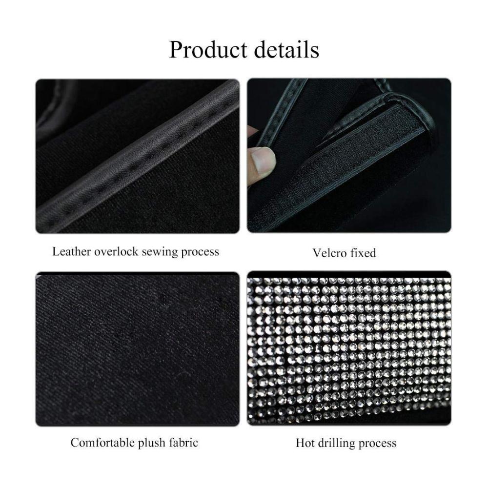 Luxuriöse Bling Bling Gurtpolster - 2er Pack Glitzernde Diamant Strass Kristalle - Auto Schulterpolster mit Glamourösem Bling Bling Dekor - Universal Fit - Perfektes Accessoire für stilbewusste Frauen