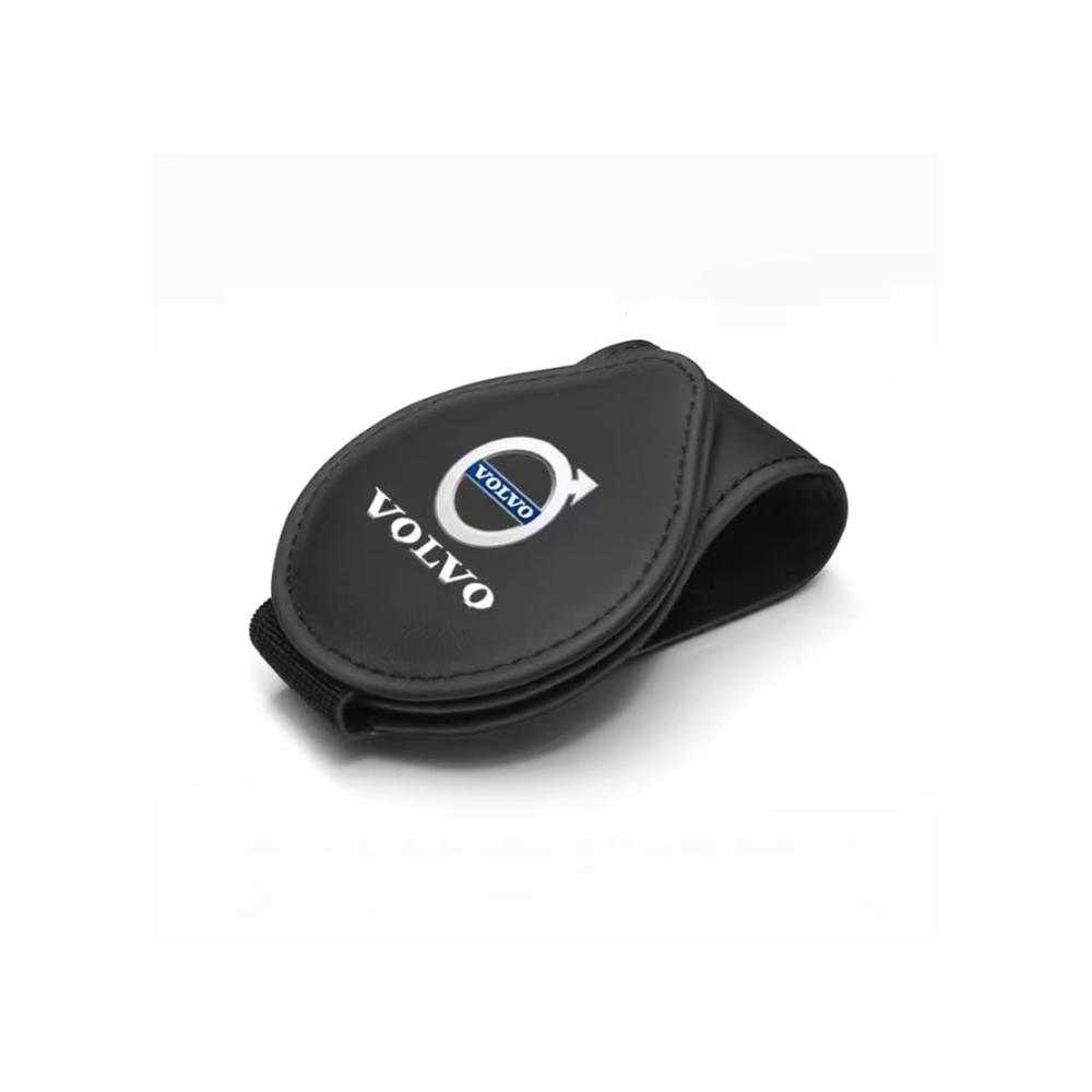 Hochwertiges Brillenetui für Volvo V40 | Magnetische Auto-Sonnenbrillenhalterung aus Leder | Kratzfestes Interieur-Accessoire | Schützen Sie Ihre Brillen stilvoll