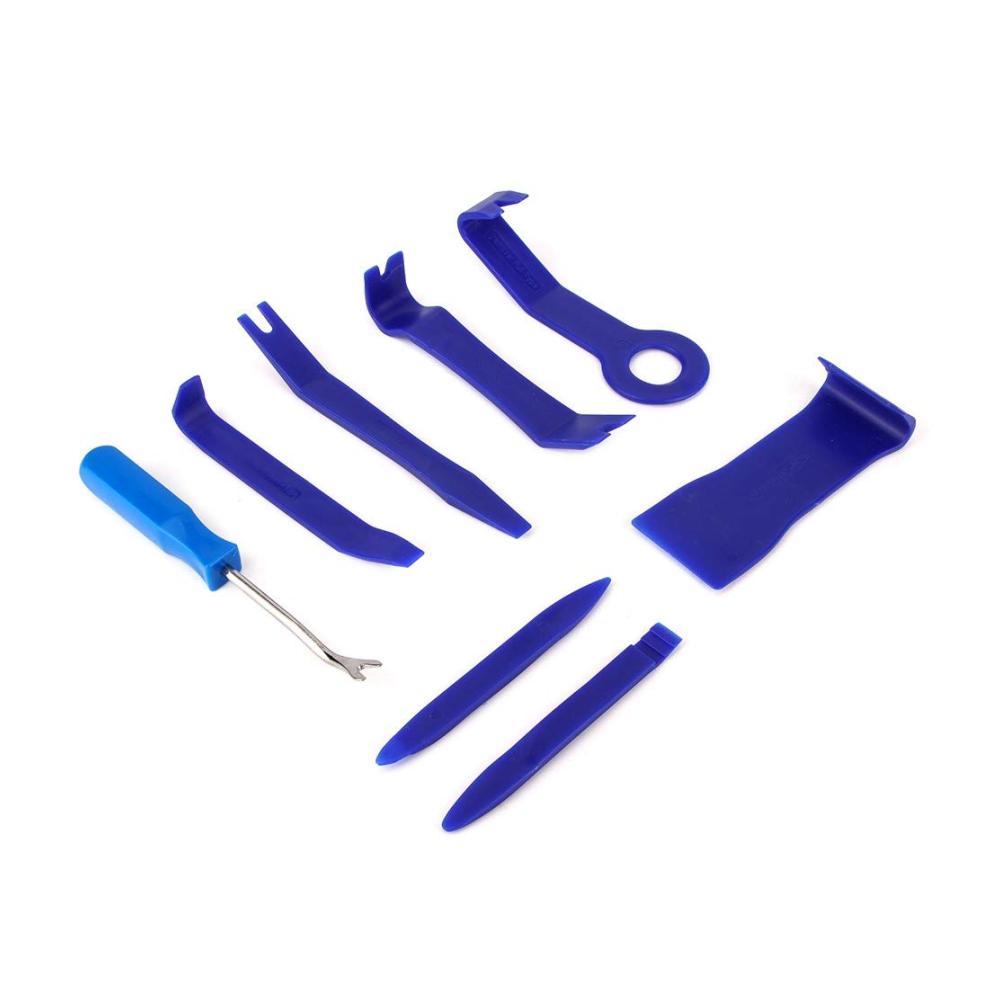 Professionelles Auto Trim Removal Tool Set – 8-teiliges Kit für einfache Demontage von Autoinnenverkleidungen ideal für Reparatur und Navigation. Kreuzschlüssel-Instrumente inklusive