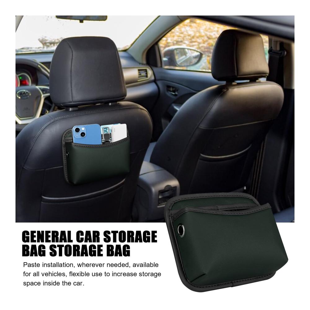 Armlehnen-Aufbewahrungsbox | Auto-Organizer für Mittelkonsolen | Tasche für Geldkarten Schlüssel Brillen | Große Kapazität | Selbstklebend | Beifahrersitz-Halterung