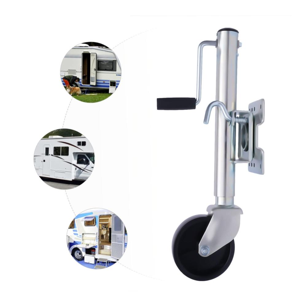 Universalzubehör Automatik Stützrad für Pkw-Anhänger und Wohnmobile – 1200 lb Schwerlast Bugrad für mühelosen Transport