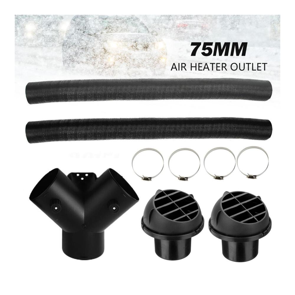 Optimale Wärmeleistung Heizschläuche für Standheizung inkl. 75mm Entlüftungsschlauch Warmluftauslass & Abgasschlauch Clips. Perfektes Zubehör für Dieselheizungen mit Y-Abzweigrohr. Jetzt erhältlich