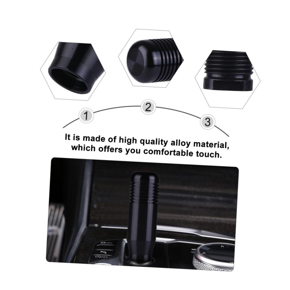 Erweiterte 3-teilige Set für die Innenausstattung Metall-Schalthebelkopf mit rennrad-inspiriertem Design. Perfektes Upgrade für den Autoinnenraum