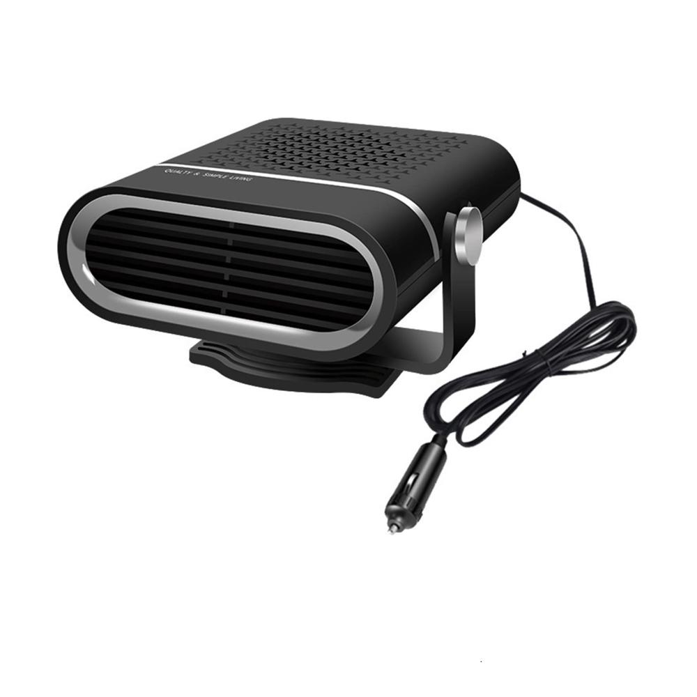 MAZALA Auto Heizung 12V/24V Tragbare Windschutzscheibe Defogger Stecker in Zigarette Leichter Automatische Defogger 360° drehbare Heizung für Auto (12V) - Entfroster mit Türschlossenteiser
