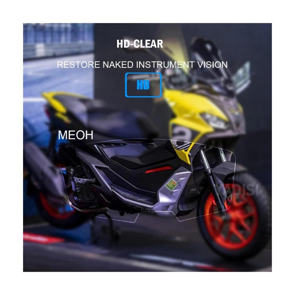 Premium Instrumentenblöcke Displayschutzfolie für Aprilia SR GT 200 125 2022 | Schützen Sie Ihr Armaturenbrett mit diesem hochwertigen Zubehör | Klare Screen Protector Folie für optimale Sicht