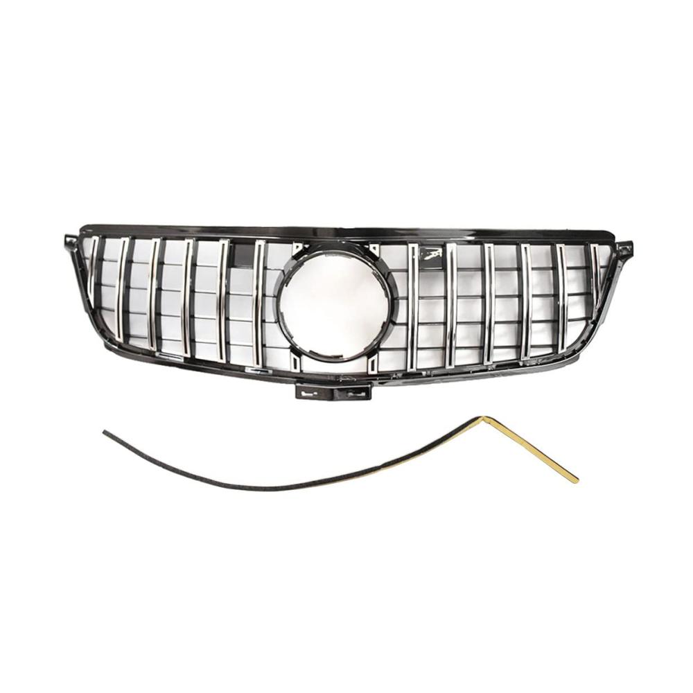 Hochwertige GT-Stil Silber Lackierte Sprühdosen für Mercedes-Benz ML-Klasse W166 ML300 ML320 ML350 ML400 ML450 2012-2015 - Perfekte Lackierung in wenigen Schritten