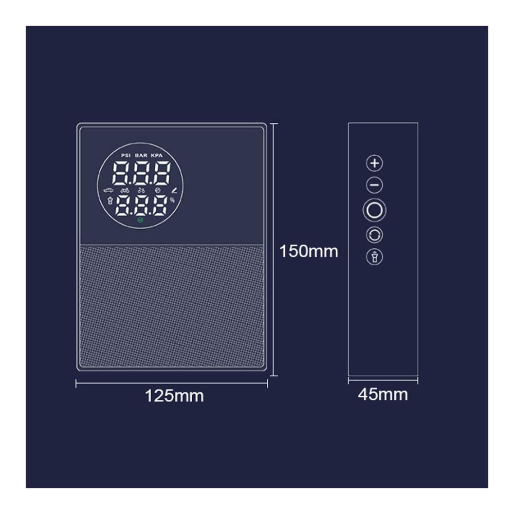 Starthilfe mit Luftkompressor 1000A Peaks Power Pack für Autobatterien LED-Licht Powerbank-Funktion 150 PSI digitaler Reifenfüller – Alles-in-einem Starthilfegerät für 40L Benzin oder 25L Dieselmotoren. Holen Sie sich Zuverlässigkeit und Vielseitigkeit jetzt