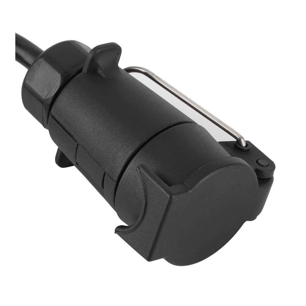 Entwickelter Trailer-Adapter Elektrosätze 4-Pin USA zu 7-Pin EUR | Hochwertiger 4-Wege Flach auf 7-Wege Rundstecker | Idealer Kabelstecker für Trailer-Lichter mit Stop/Bremssignal-Trennung | Zuverlässige Verbindung für reibungslose Fahrten